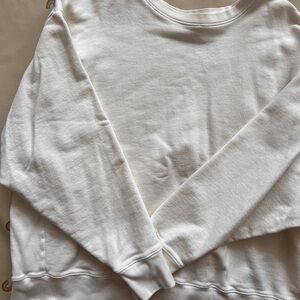 LACAUSA Slater White Sweatshirt